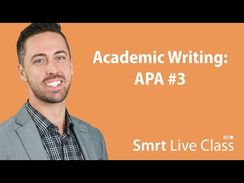 Academic Writing: APA #3 - English for Academic Purposes with Josh #15