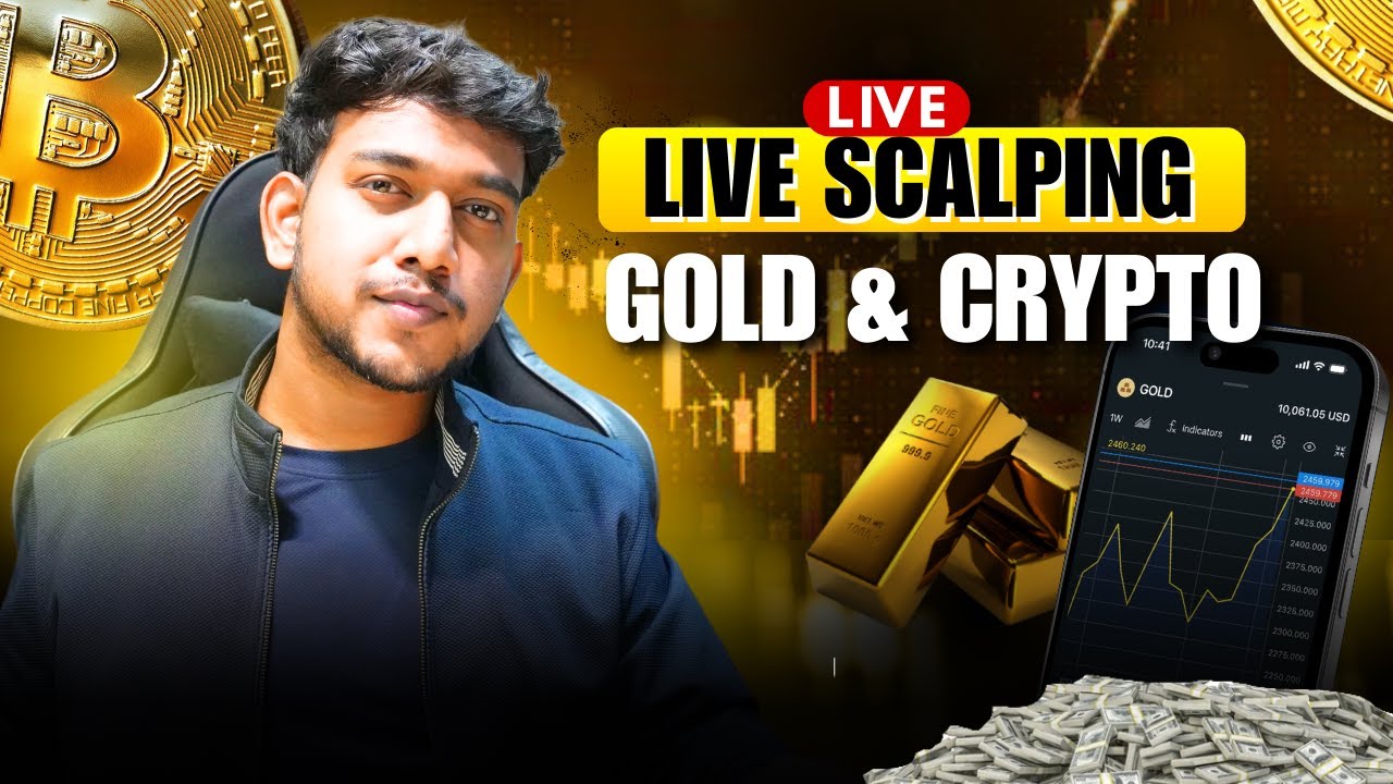 Crypto & GOLD Live Trading | Gold Scalping | #goldlivestream