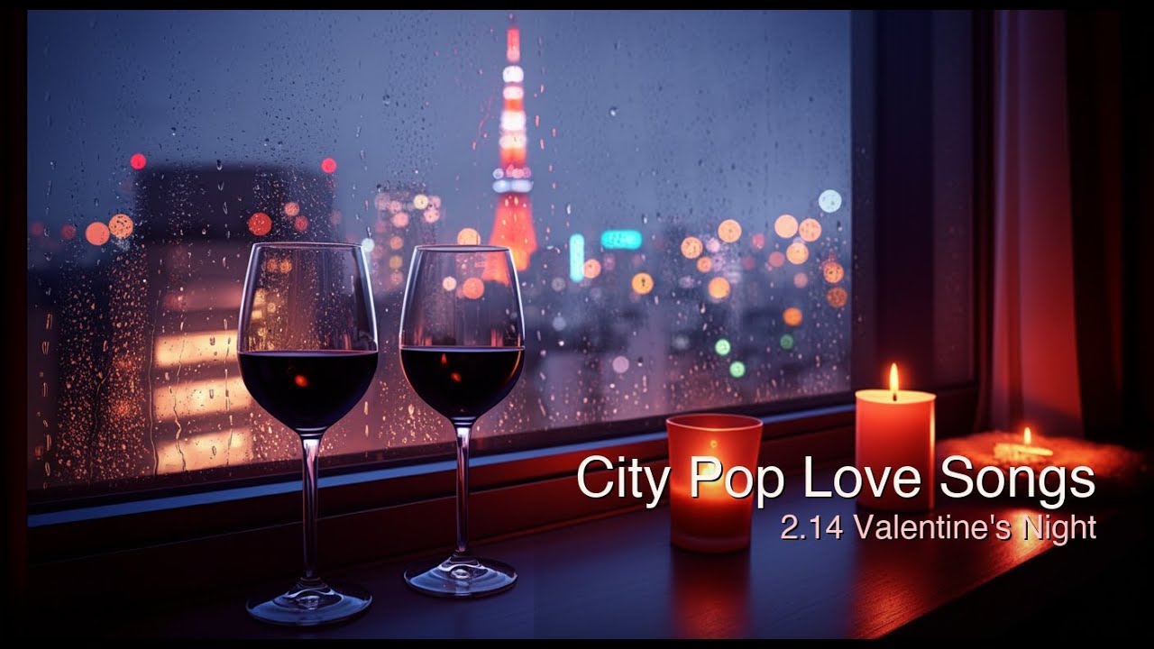 Valentine’s Night Drive 💕 Romantic City Pop | 80s Japanese Chill Mix (Instrumental)