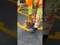 Talented worker drawing road signs shorts