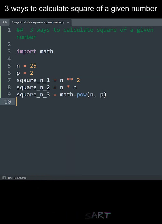 3 ways to calculate square of a given number in Python | Python ... image.