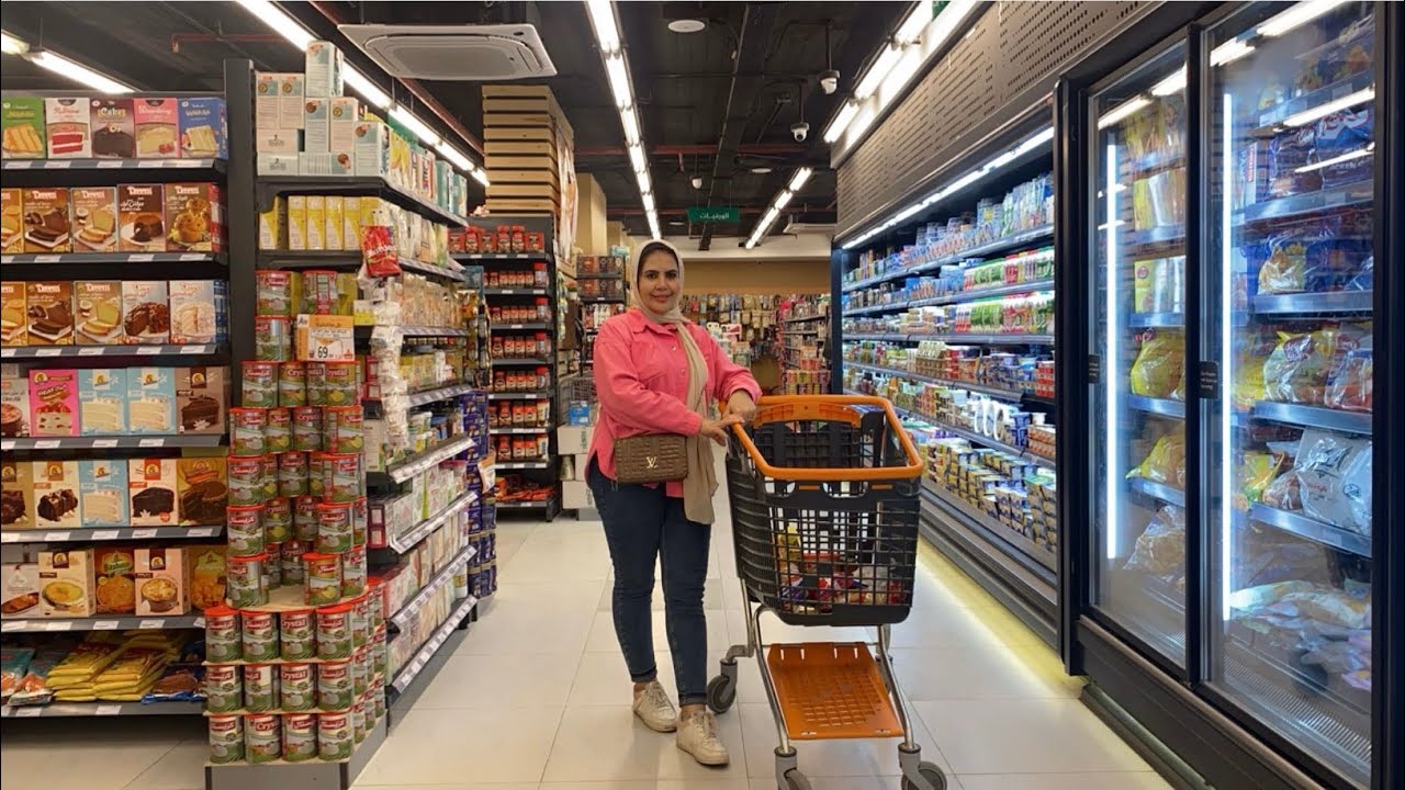 مشتريات الشهر🛒من هايبر1💰جوله في سوبر ماركت بالاسعار🔥🔥البيت كان فااااااااضي❤️🍓