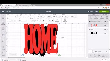 Cricut - How to create text within a shape on Design space