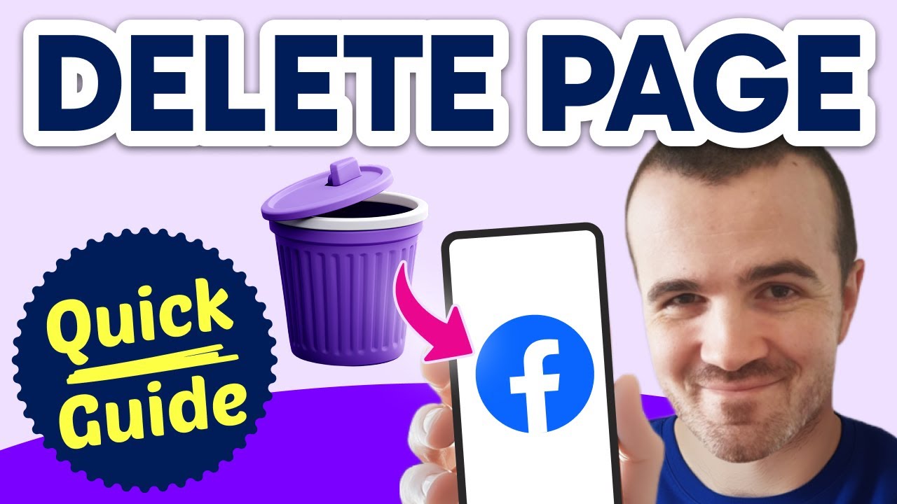 How to DELETE a Facebook Page (Step by Step) - YouTube