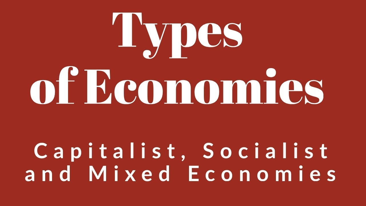 Types Of Economies Capitalist Economy Socialist Economy Mixed Economy 