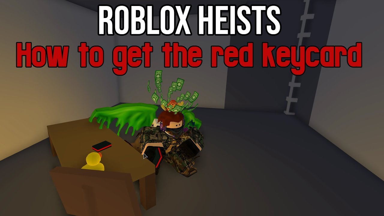 How To Get The Red Floor 1 Keycard Heists Roblox Youtube - key card spot in heist roblox