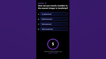 How can you round a number to the nearest integer in JavaScript