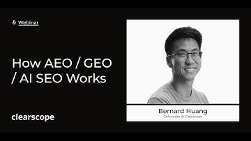 How Answer Engine Optimization (AEO) Works + AEO Playbook with Bernard Huang
