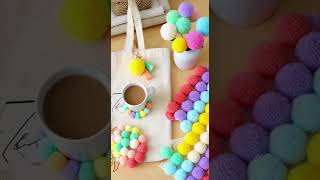 pom pom keychain