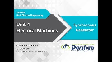 BEE | Unit 4 | Part 5 | Synchronous Generator
