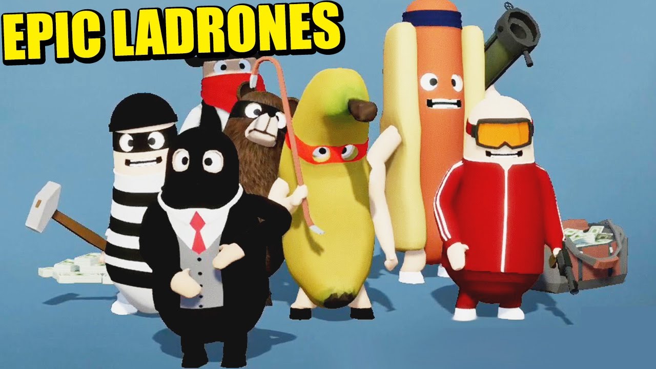 ATRACADORES TIPO GANG BEASTS RUBBER BANDITS GAMEPLAY ESPAÑOL YouTube