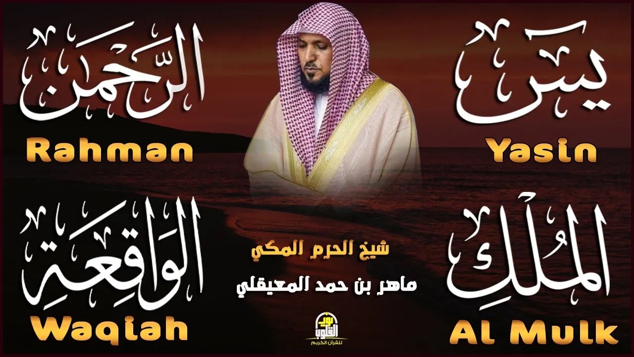 استمع بنية الرزق والشفاء والبركة بإذن الله ( يس - الرحمن - الواقعة - الملك ) الشيخ ماهر المعيقلي 🕋🤲🏻