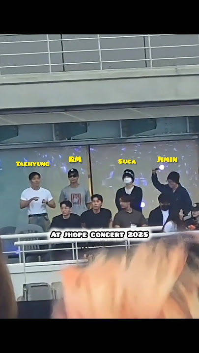 bts members at 'jhope concert 2025' | #bts