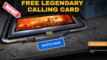 How to Get FREE Legendary Out of the Fire Calling Card in COD Mobile | Unlock LEGENDARY CALLING CARD