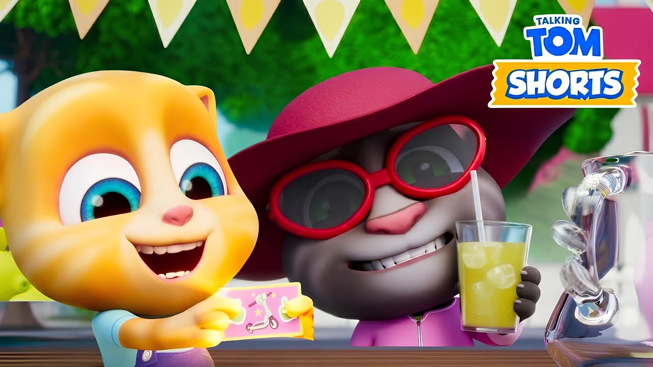Talking Tom 🤣 Limonata Standı 🍋 En iyi Bölümler ⭐ Arka Arkaya Çizgi Filmler