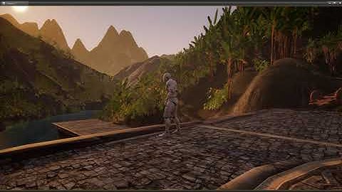 Unreal Engine4 -- Jungle Temple environment with Sound Design(Exterior)