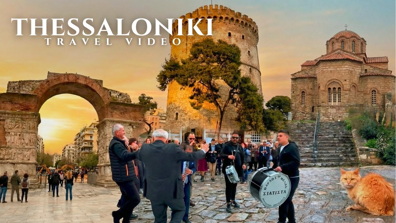 Видео о путешествии в Салоники, Греция - Лучшие места - 4K UHD
