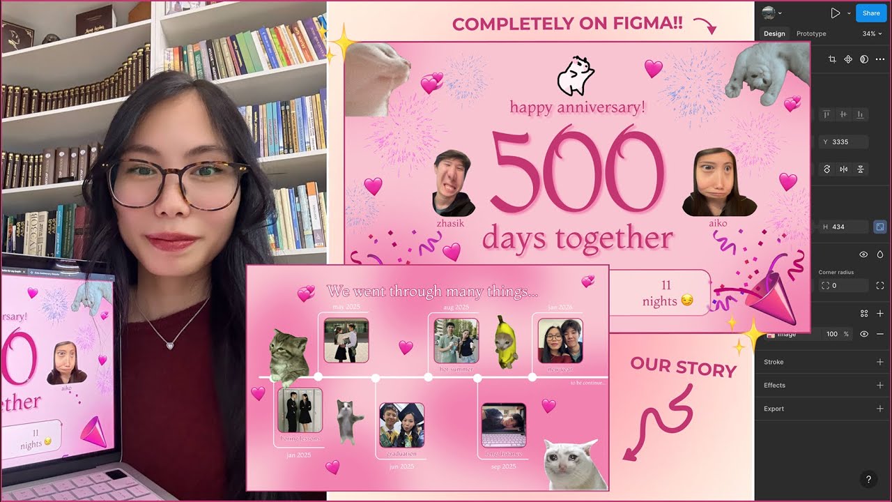 Creating a cozy love website for my boyfriend ♡ (no-code)