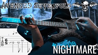 Avenged Sevenfold - Nightmare POV Guitar Cover | With SCREEN TABS