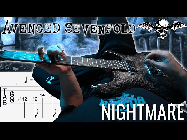 Avenged Sevenfold – Nightmare POV Guitar Cover | With SCREEN TABS class=
