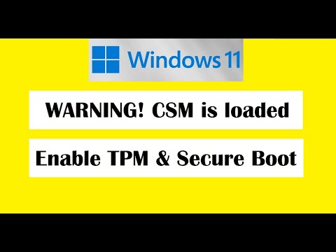 Does Windows 11 require CSM?