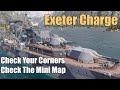 Mini Maps Are Important: Exeter Charge | World of Warships Legends | 4k