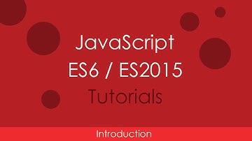 JavaScript ES6 / ES2015 - [01] Introduction