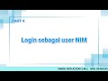 Login Sebagai User NIM