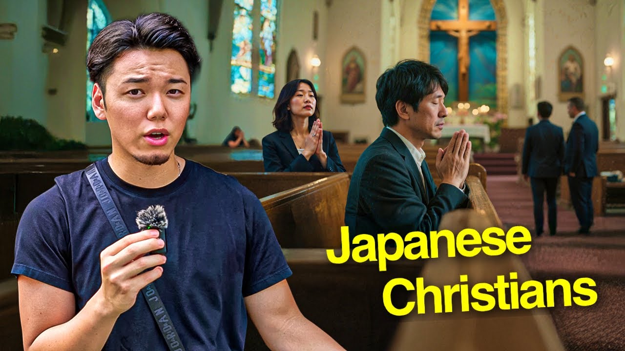 Inside Japanese Christian Church in Tokyo 