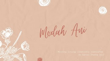 Modah Ani by Cantor Shanna Zell