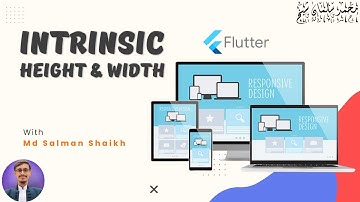 Intrinsic Height & Width | Responsive Layout | Flutter | Urdu/Hindi