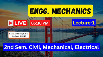 Engineering Mechanics(L-1) || 2nd Sem. Civil, Mechanical, Electrical || SBTE Bihar Polytechnic