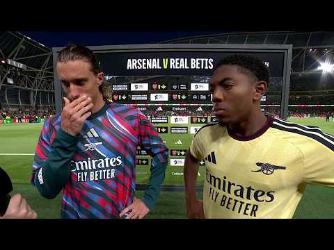 Video Arsenal's Riccardo Calafiori and Myles Lewis-Skelly react to preseason defeat to Real Betis