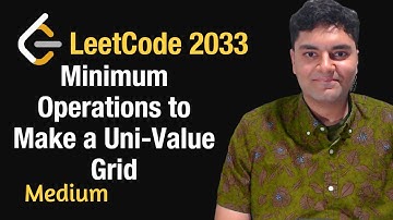 Minimum Operations to Make a Uni-Value Grid - Leetcode 2033 - Python