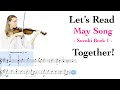 May Song With Synchronized Sheet Music Slowly May Song With Synchronized Sheet Music Slowly