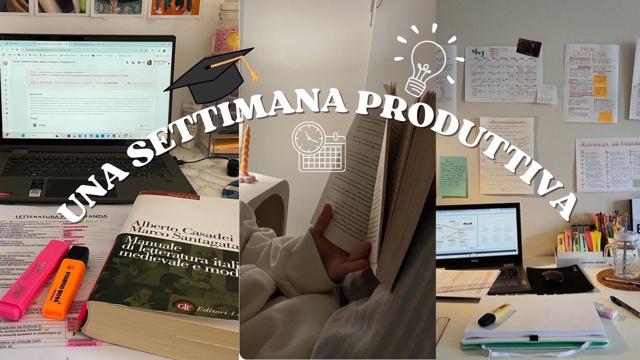 STUDY VLOG | preparo un esame, scelgo la traccia del project work e leggo