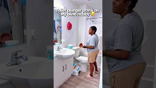 Toilet plunger prank on my blind hubby 🤣🤣