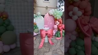 Bow 🎀 Decor #birthdayplanner #bowtheme #teddybeartheme #teddybear #party #balloon