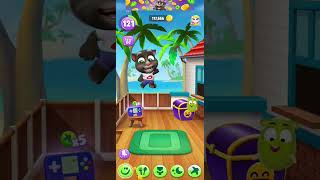My Talking Tom 2: Tom and squeak are falling 0.5x 🤣🤣🤣 #shorts #mytalkingtom2