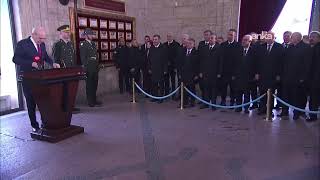 Numan Kurtulmuş ve beraberindeki devlet erkanı, Anıtkabir'i ziyaret ediyor #Canlı