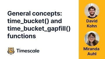 General concepts: time_bucket() and time_bucket_gapfill() functions