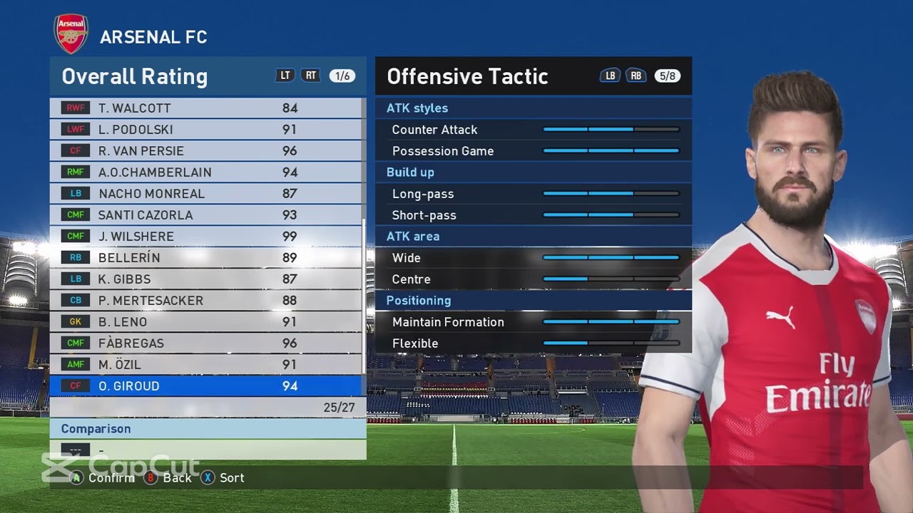 PES 2017 - 2035/2036 Arsenal Master League Season Review