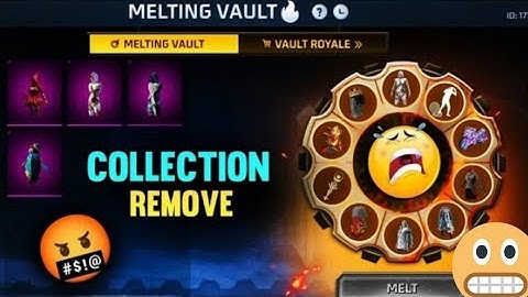 meiting vault Event free fire l melting vault event collection remove free fire today nuw event