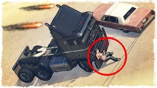 САМАЯ ЖУТКАЯ СМЕРТЬ НА ДОРОГЕ В GTA ONLINE!!!  (БАГИ, УГАР  В ГТА ОНЛАЙН)