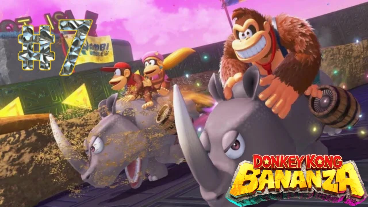 Rambi Rumble Racing with Old Friends - Donkey Kong Bananza Part 7 Blind Playthrough