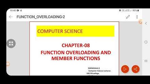 PART-2(CHAPTER-8)- FUNCTION MEMBER OVERLOADING AND MEMBER FUNCTIONS