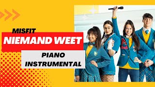 Niemand Weet (Misfit)- piano instrumental/karaoke