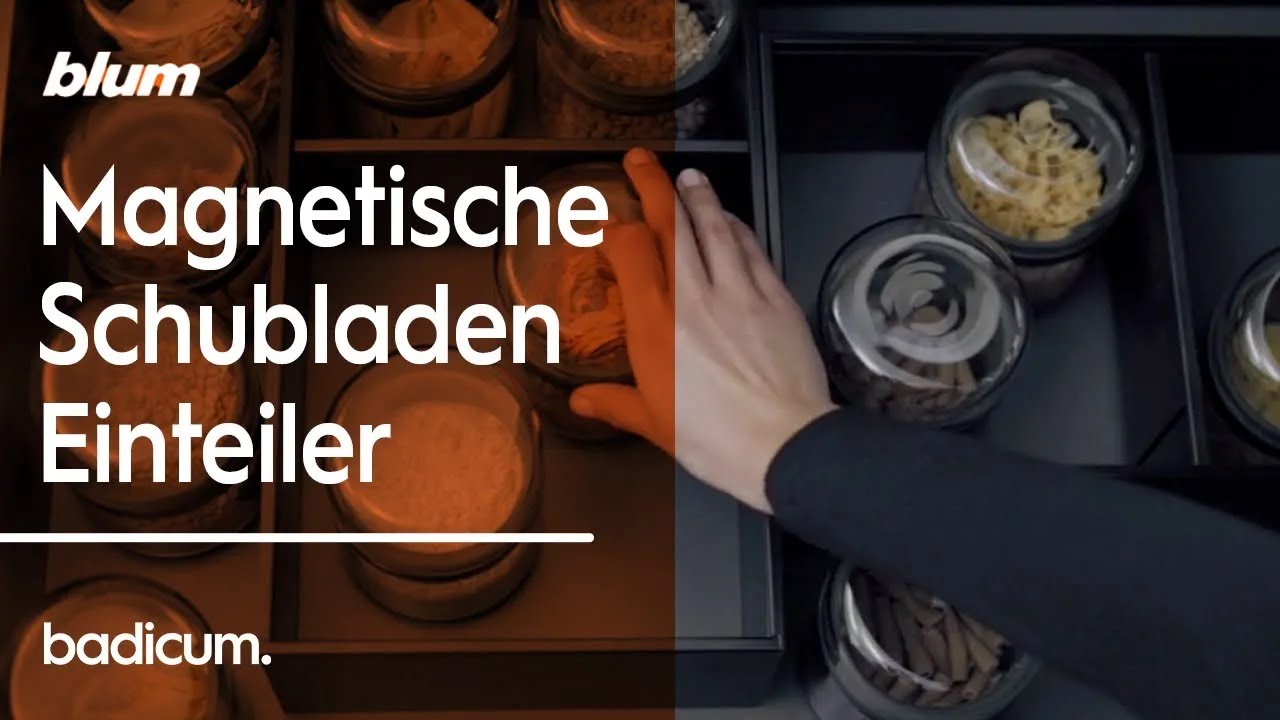 Magnetische Schubladen-Einteiler Blum Ambialine  | Badicum