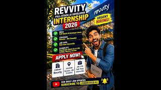 Revvity Internship 2026 🚀 | Full Stack AI Intern | Freshers Hiring | Remote Job 🔥 Apply Now