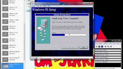Windows 95 OSR2 Build 1111 Install In Microsoft Virtual Pc 2007.wmv